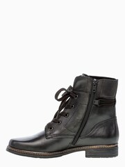 Gabor Nerissa Black Leather Ankle Boots - Image 2 of 5