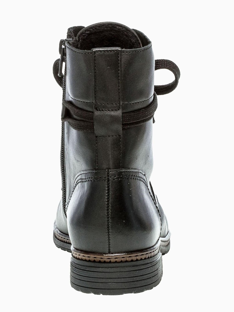 Gabor Nerissa Black Leather Ankle Boots - Image 5 of 5 Gabor Nerissa Black Leather Ankle Boots - Image 5 of 5