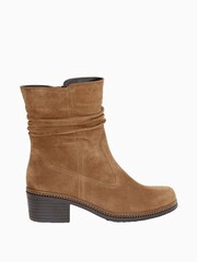 Gabor Brown South Lion Suede Lion Suede Ankle Boots - Image 1 of 1