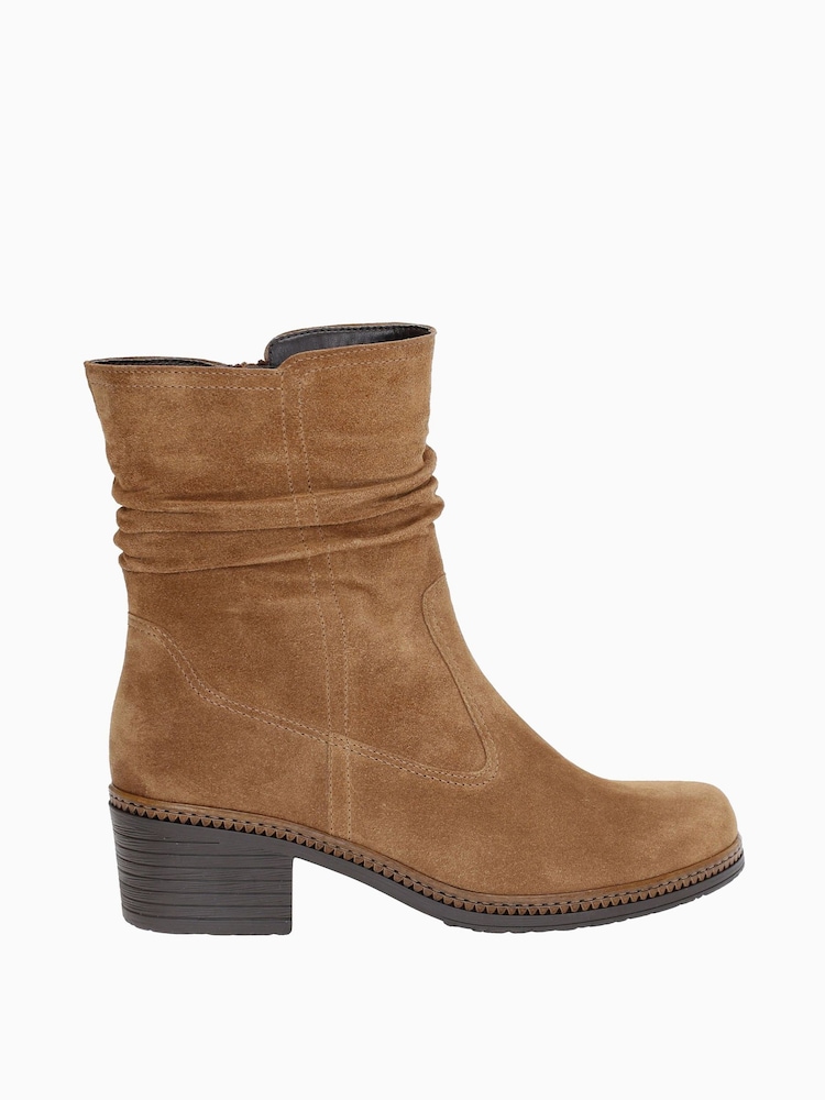 Gabor Brown South Lion Suede Lion Suede Ankle Boots - Image 1 of 1