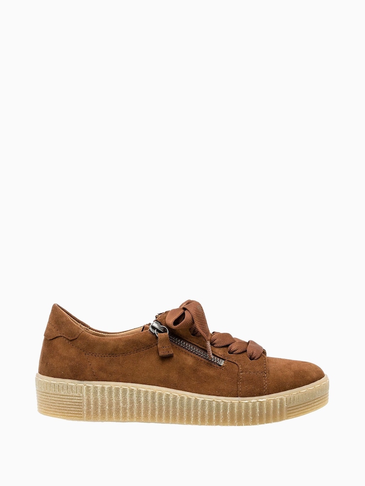 Gabor Brown Wisdom New Whiskey Suede Casual Shoes - Image 1 of 5