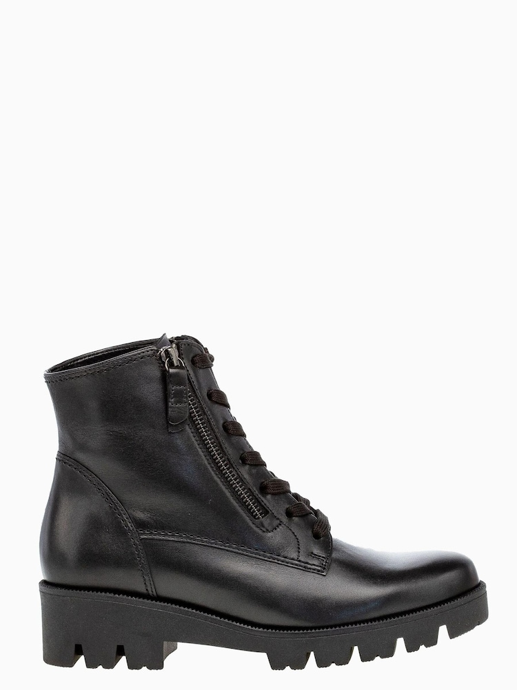Gabor Black Jo Jo Leather Ankle Boots - Image 1 of 5 Gabor Black Jo Jo Leather Ankle Boots - Image 1 of 5
