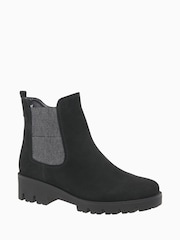Gabor Newport Dark Grey Suede Chelsea Boots - Image 3 of 5