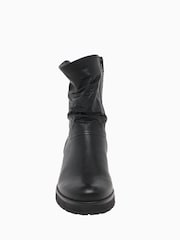 Gabor Zola Black Leather Ankle Boots - Image 4 of 5