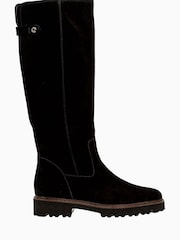 Gabor Black Be-Bop Suede Calf Long Boots - Image 1 of 5