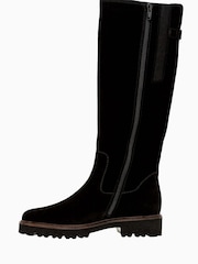 Gabor Black Be-Bop Suede Calf Long Boots - Image 3 of 5