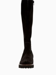 Gabor Black Be-Bop Suede Calf Long Boots - Image 4 of 5