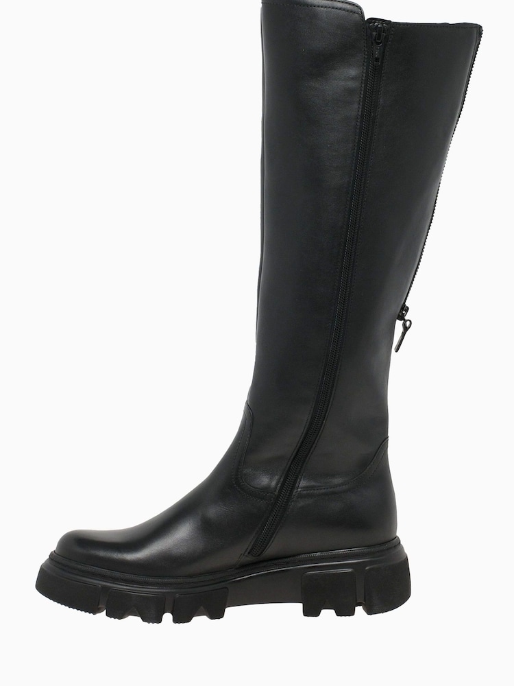 Gabor Juan Black Variable Calf Fit Boots - Image 2 of 4