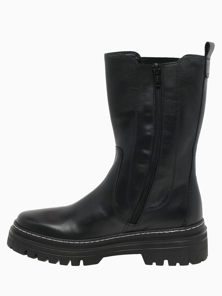 Gabor Black Gaby Leather Chelsea Boots - Image 2 of 6