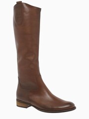 Gabor Brown Brook Slim Calf Fit Leather Long Boots - Image 2 of 3