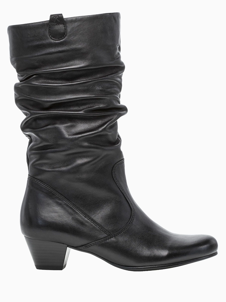 Gabor Black Rachel Calf Leather Boots - Image 1 of 5