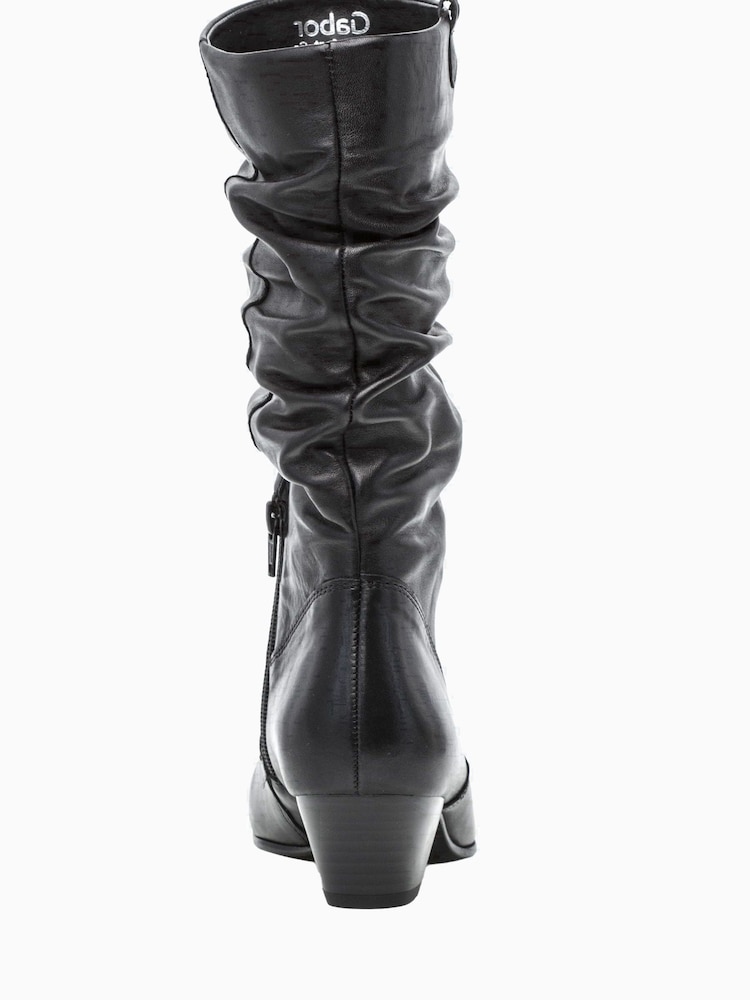 Gabor Black Rachel Calf Leather Boots - Image 5 of 5