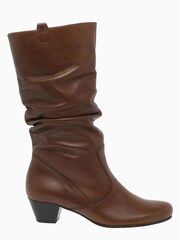 Gabor Brown Rachel Calf Leather Boots - Image 1 of 6