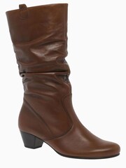Gabor Brown Rachel Calf Leather Boots - Image 3 of 6