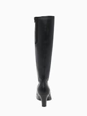 Gabor Black Maybe Slim Fit Long Leather Boots - Image 5 of 5