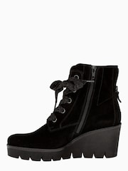 Gabor Ulrika Black Suede Ankle Boots - Image 2 of 5