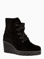 Gabor Ulrika Black Suede Ankle Boots - Image 3 of 5