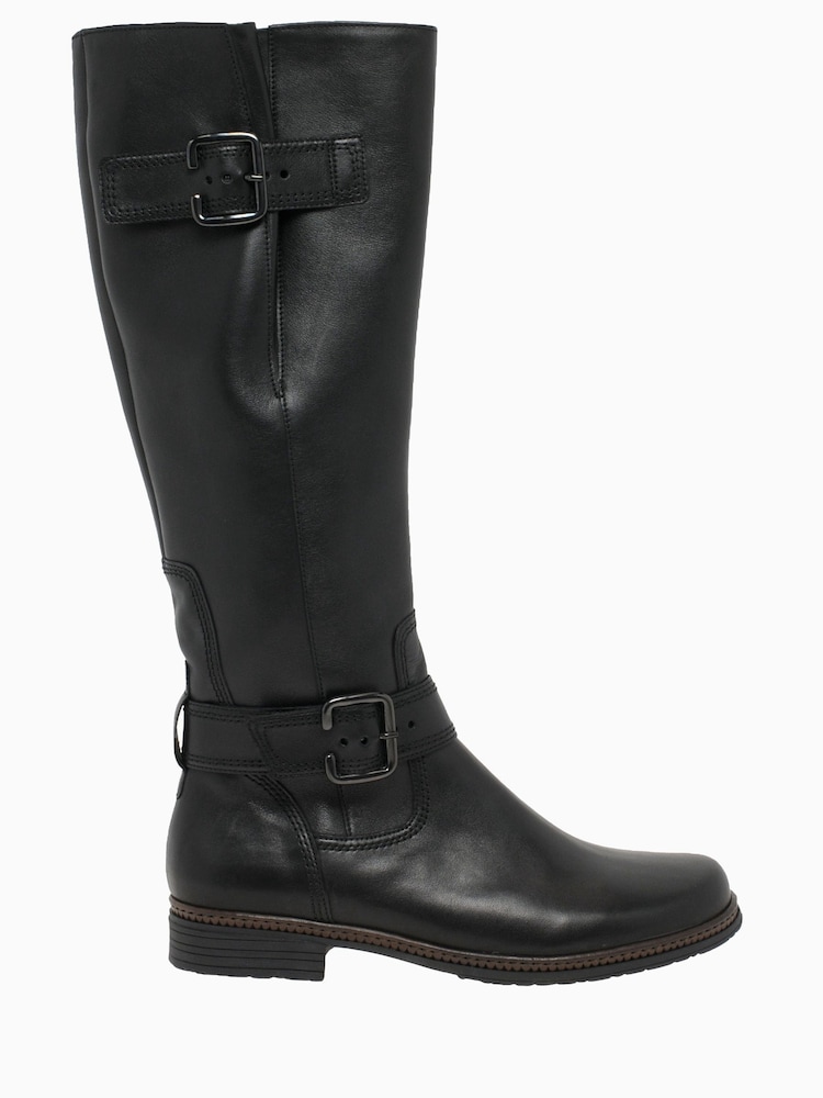 Gabor Nevada Black M Vario Calf Fit Boots - Image 1 of 5