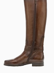 Gabor Nevada	Brown Sattel M Vario Calf Fit Boots - Image 2 of 5