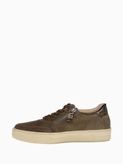 Gabor Brown Trumbo Tartufo Suede Casual Shoes - Image 2 of 5