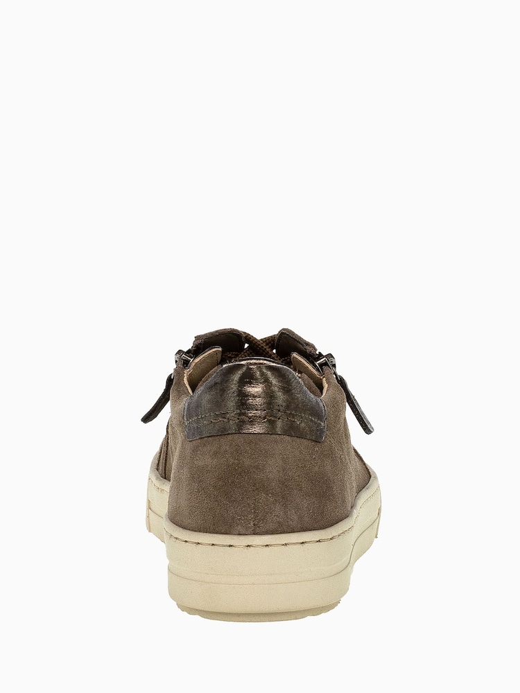 Gabor Brown Trumbo Tartufo Suede Casual Shoes - Image 5 of 5