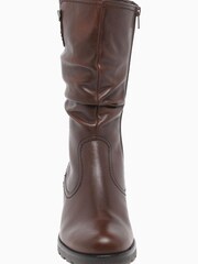 Gabor Brown Dunmow Caramello Leather Mid Leg Boots - Image 4 of 5