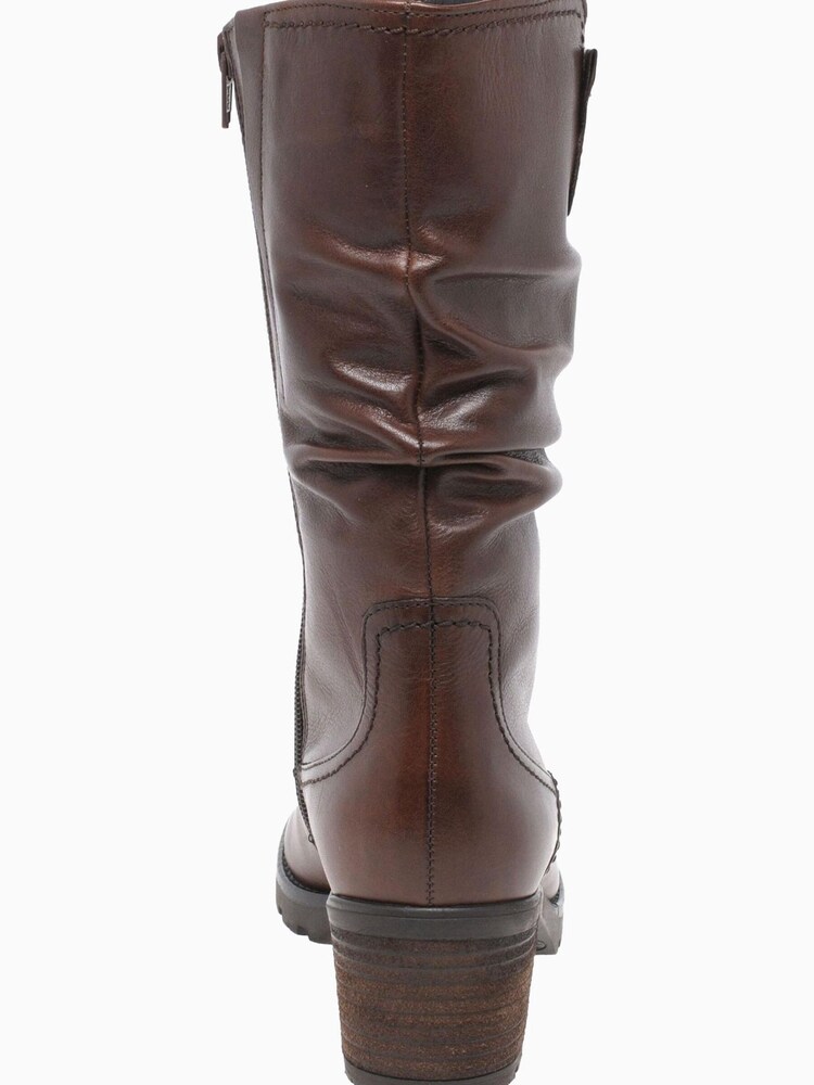 Gabor Brown Dunmow Caramello Leather Mid Leg Boots - Image 5 of 5
