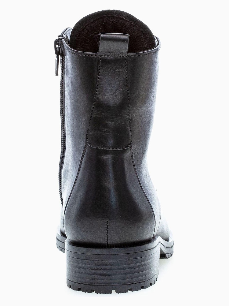 Gabor Prissie Black Leather Ankle Boots - Image 5 of 5