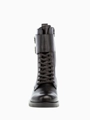 Gabor Hind Black Leather Biker Boots - Image 5 of 6