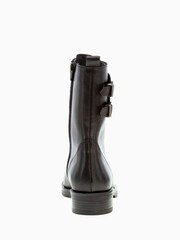 Gabor Hind Black Leather Biker Boots - Image 6 of 6