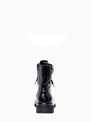 Gabor Cottage Black Leather Biker/Combat Boots - Image 5 of 5