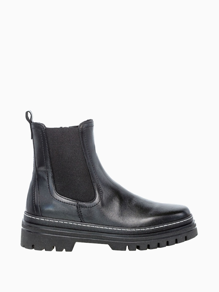 Gabor Black Gazania Leather Chelsea Boots - Image 1 of 5
