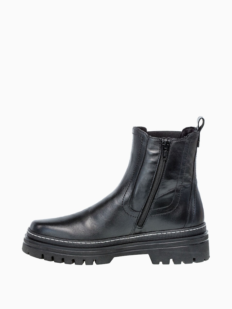 Gabor Black Gazania Leather Chelsea Boots - Image 2 of 5