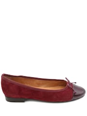 Jones Bootmaker Burgundy Olivie Leather Pumps - Image 2 of 5