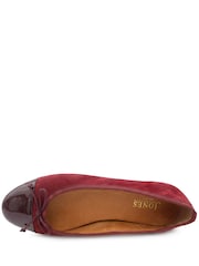 Jones Bootmaker Burgundy Olivie Leather Pumps - Image 3 of 5
