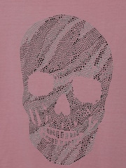 Sonder Studio Trägertop mit Strass-Totenkopf, Pink - Bild 4 von 4