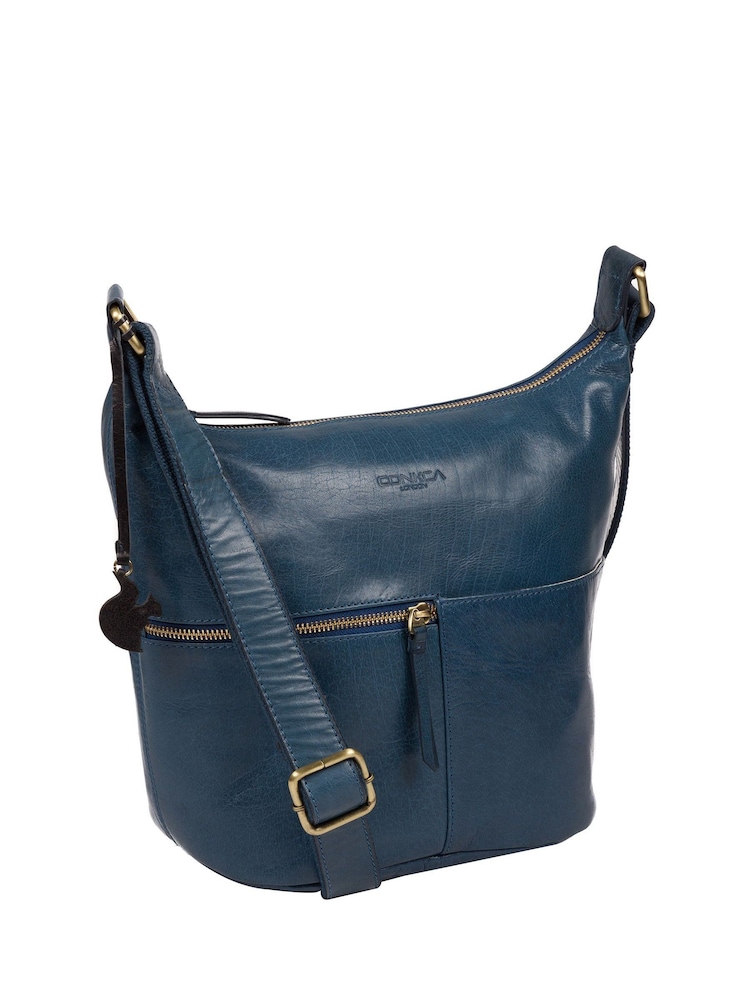 Conkca Kristin Leather Shoulder Bag - Image 3 of 7