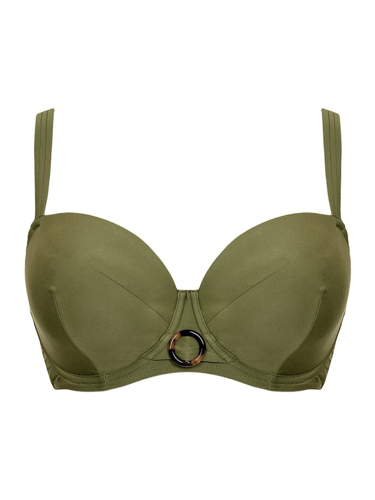 Grün - Curvy Kate Retro Sun Gepolstertes Balconette-Bikinioberteil, Olivgrün - Bild 5 von 5 Grün - Curvy Kate Retro Sun Gepolstertes Balconette-Bikinioberteil, Olivgrün - Bild 5 von 5