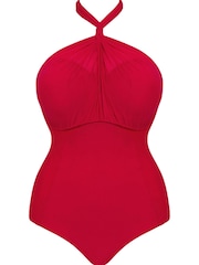 Curvy Kate Red Wrapsody Bandeau Swimsuit - Image 5 of 5