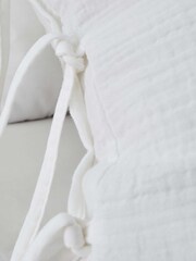 Pineapple Elephant White Afra Cotton Muslin Duvet Cover and Pillowcase Set - Image 3 of 4