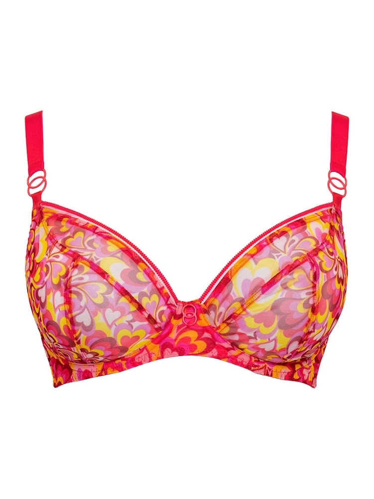 Curvy Kate Pink Hearts Lifestyle Plunge Bra - Image 4 of 4