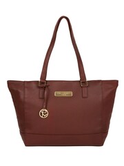 Pure Luxuries London Sophie Chestnut Leather Tote Bag - Image 1 of 5