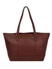 Pure Luxuries London Sophie Chestnut Leather Tote Bag - Image 2 of 5