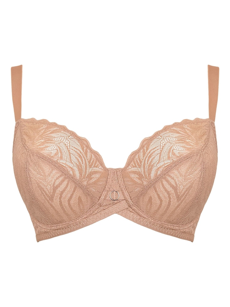 Curvy Kate Orange Lace Daze Balcony Floral Print Bra - Image 6 of 6
