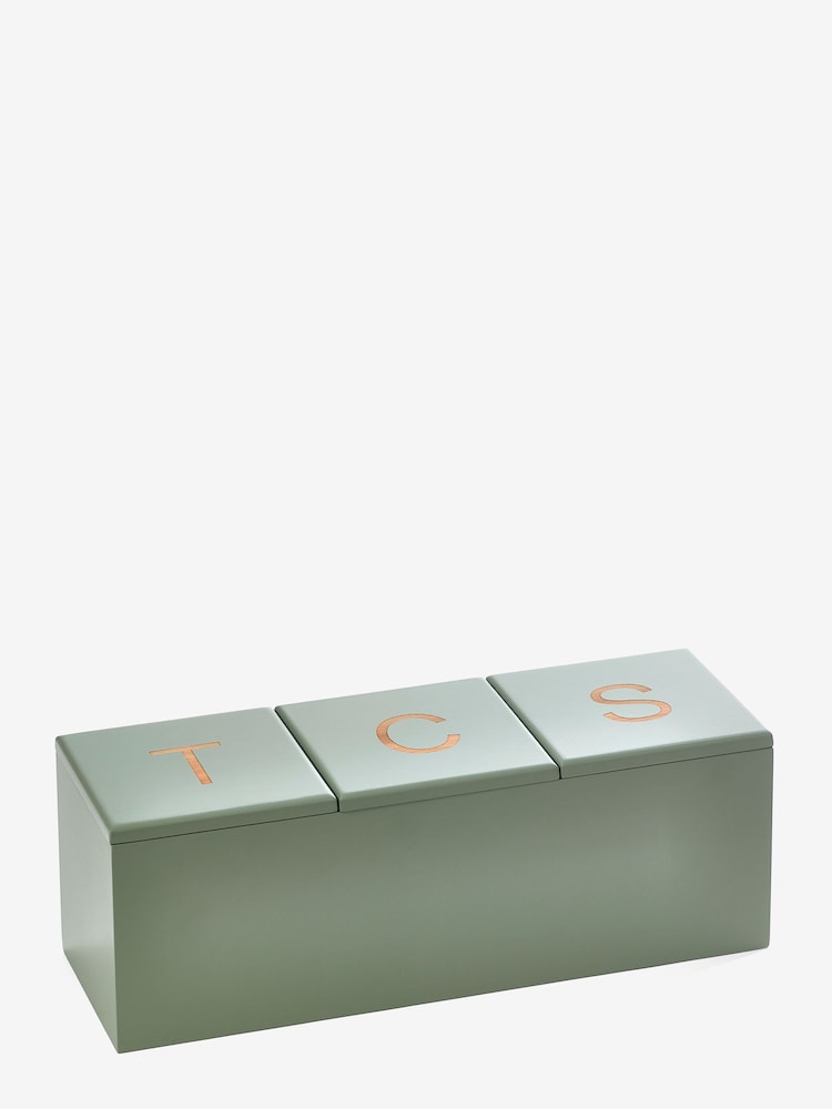 Bamboo Tea, Coffee & Sugar Storage Box - Image 3 of 3