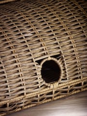 Brown Faux Wicker Bread Bin - Image 4 of 4