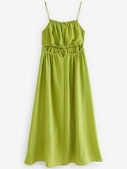 Lime Green Cut-Out Detail Strappy Dress - Image 5 of 5