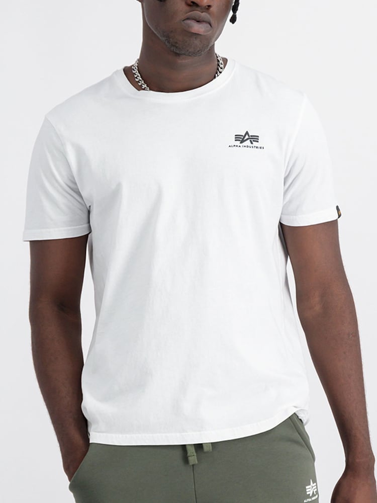 Alpha Industries Basic Small Logo Rep 100% Cotton T-Shirt - Image 1 of 4