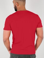 Alpha Industries Small Red Logo Basic 100% Cotton T-Shirt - Image 2 of 6