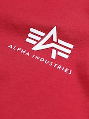 Alpha Industries Small Red Logo Basic 100% Cotton T-Shirt - Image 5 of 6